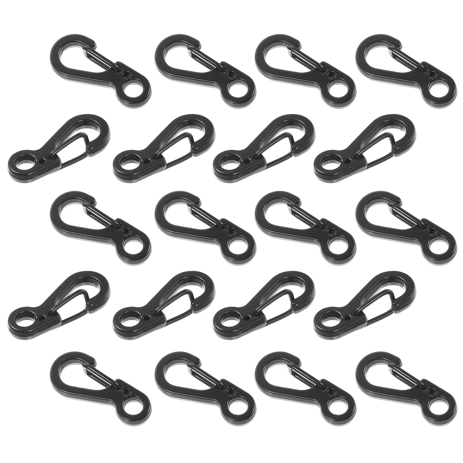

20pcs Zinc Alloy Spring Clasps Durable Carabiner Clips For Necklaces Bracelets Keychains Quick Release Outdoor Mini Metal Clips