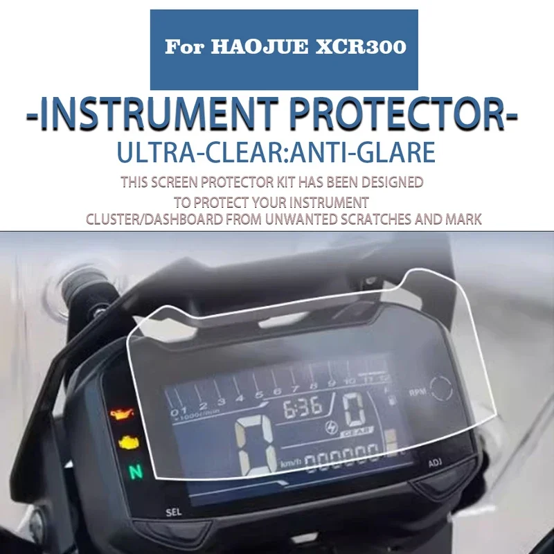 Protector de pantalla Para instrumento de motocicleta, película antiarañazos Para HAOJUE XCR300