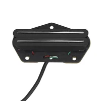 FLEOR Alnico 5 pastilla de doble riel para guitarra, Mini pastilla de puente Humbucker apta para guitarra TL, opción 6K/9K/12K