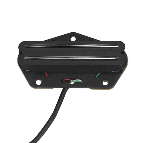 FLEOR Alnico 5 pastilla de doble riel para guitarra, Mini pastilla de puente Humbucker apta para guitarra TL, opción 6K/9K/12K