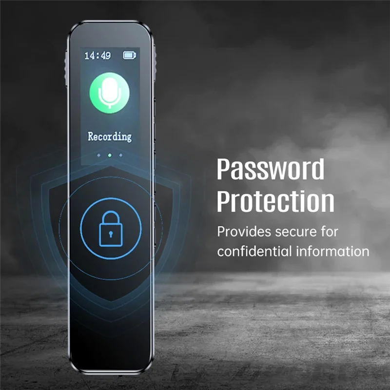 M16K-64GB Digital Voice Recorder Noise Reduction Record Payback MP3 Music Player Activated Record 1536KBPS HD Recording Kit