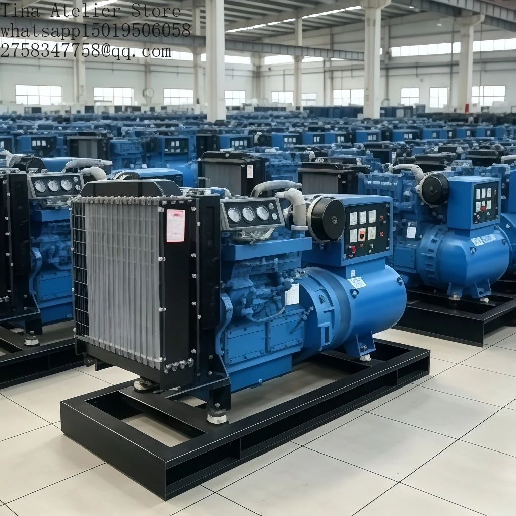Large 30kw/50kw/75kw/100kw/150kw/200kw/300kw/500kw Weifang diese=l Generator Set Equipped with Soundproof Speakers for Low Noise