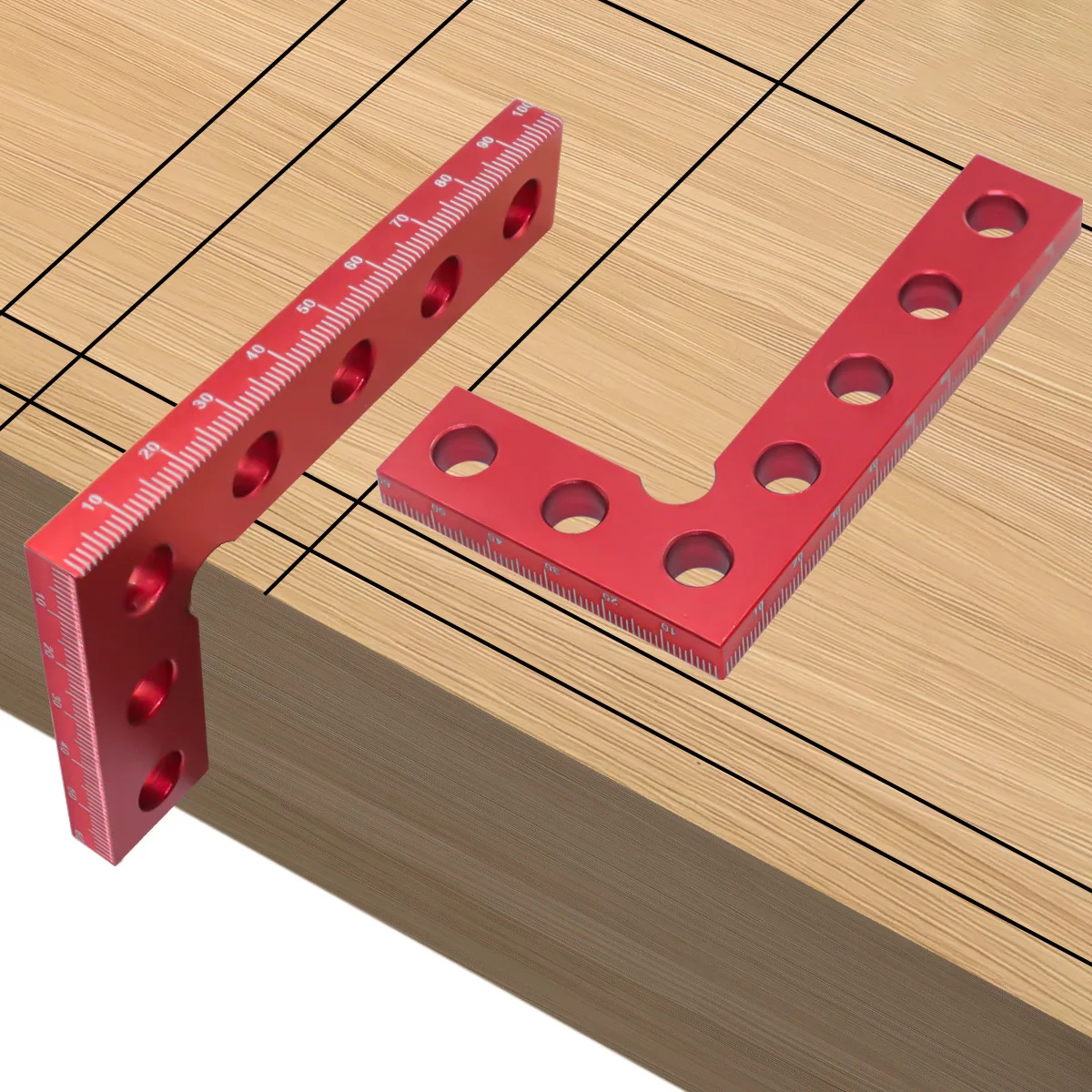 Woodworking Square Ruler, Aluminum Alloy 90 Degree Angle Ruler, Height Measuring Ruler, Measuring Tool L Ruler