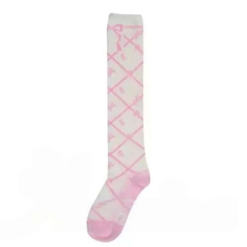 Sweet Kawaii Floral Lolita Mid-calf Socks, Black White Pink Pattern, Japanese Style Girls Tea Party Cosplay Hosiery