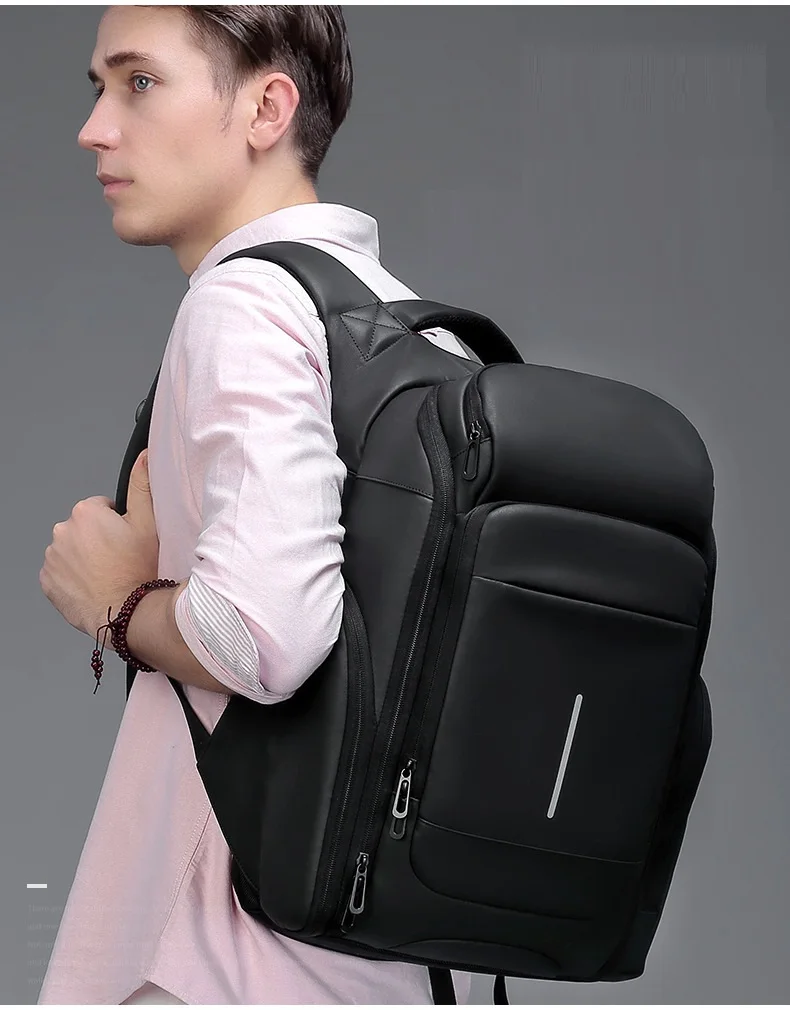 TAGDOT Waterproof Business Backpack 15.6 Inch Men Large Backpack Outdoor Travel Backbag