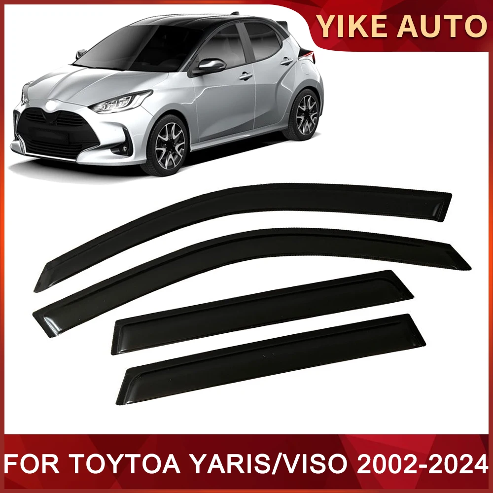 

Козырек оконный для TOYTOA YARIS итальянский 2002-2024, ветрозащитный козырек от ветра и дождя, ветрозащитные дефлекторы для боковых окон, автозапчасти