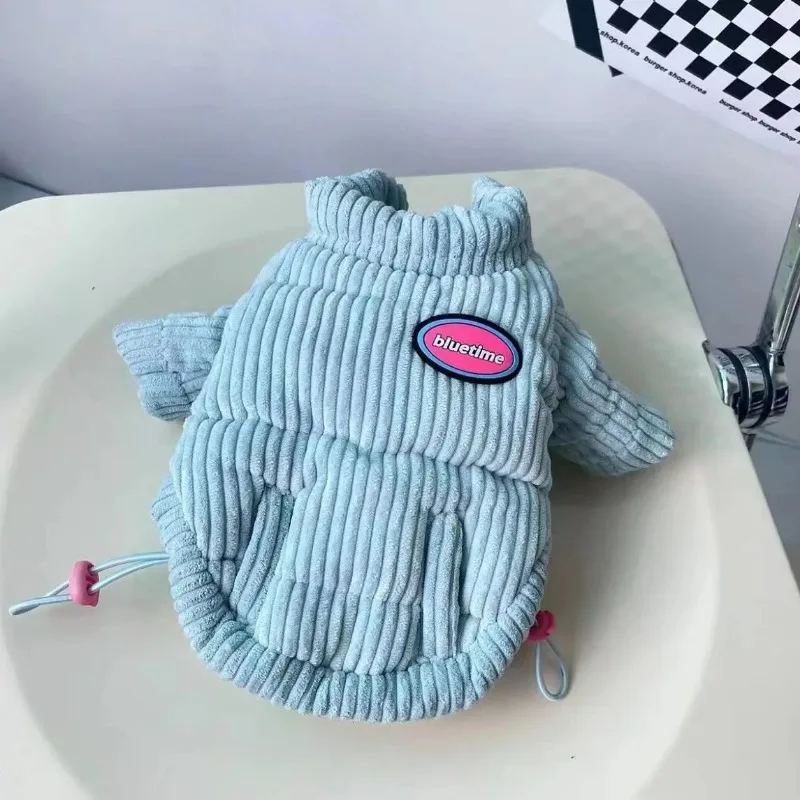 Winter Dog Corduroy Dog Coat Dog Clothes Bread Coat Warm Dog Jacket Coat Thicker Coat Than Bear Pomeranian Medium Dog Clothing
