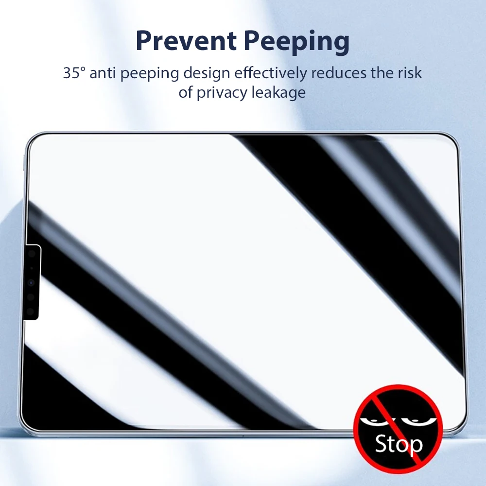 Privacy Glass for iPad Pro 13 12.9 11 2024 Screen Protector for iPad 10th 9th 8th 7th Gen 10.2 9.7 Air Mini 7 6 5 4 3 2 1