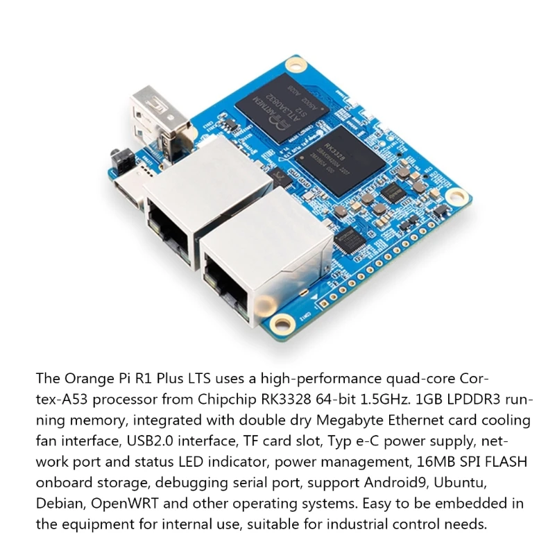 for Orange Pi R1  LTS 1GB Chip RK3328 Quad-Core ARM Cortex-A53 Professor