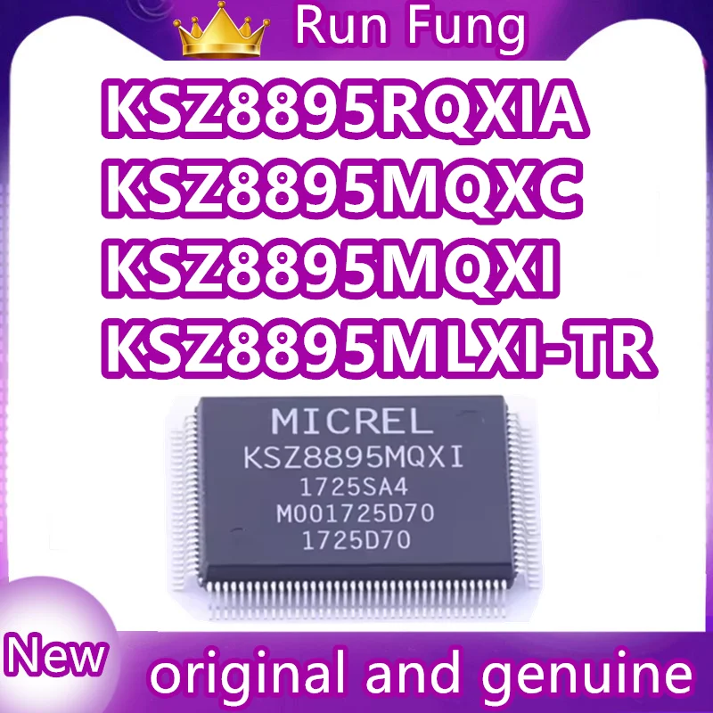 

Новые оригинальные интегральные микросхемы (ИС) KSZ8895RQXIA, KSZ8895MQXC, KSZ8895MQXI, KSZ8895RQXI, KSZ8895MLUB, KSZ8895MLXI-TR