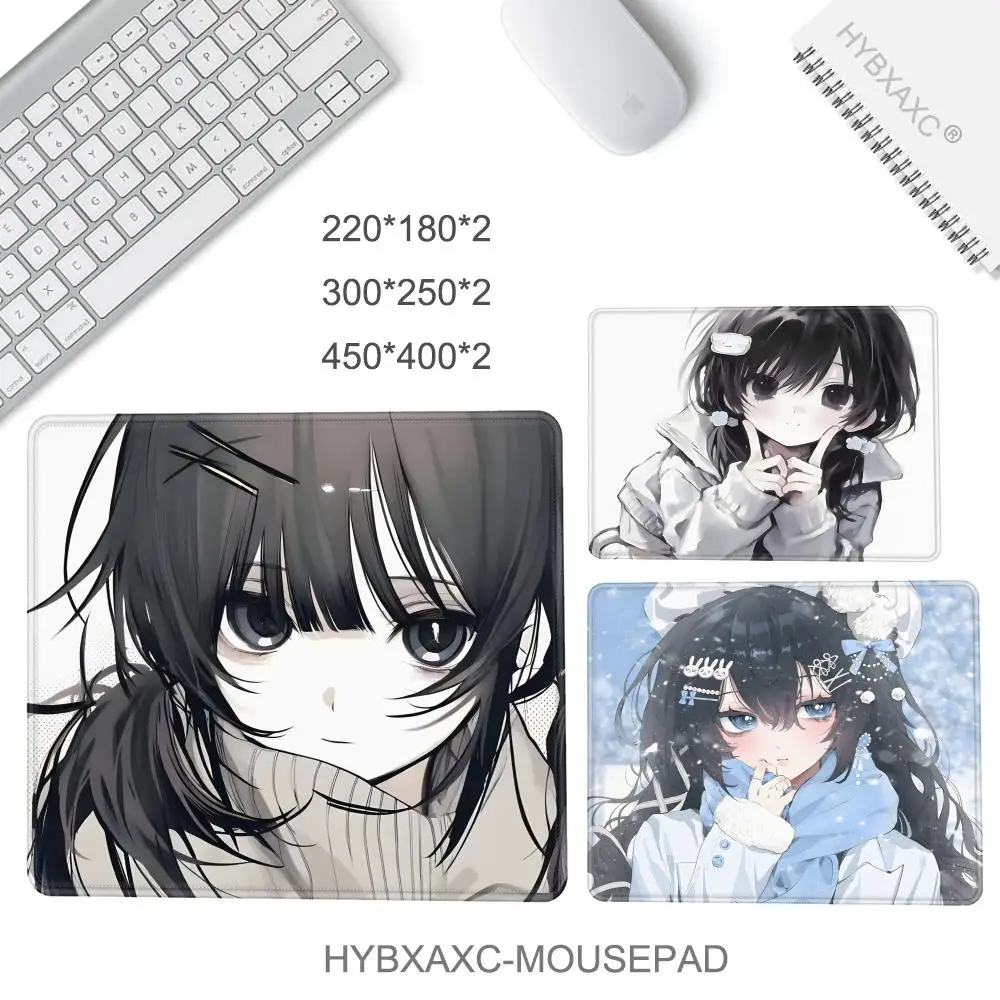 فتاة حلوة ومشمسة الرسوم المتحركة أنماط جميلة مكتب الكمبيوتر حصيرة الجدول لوحة الماوس الصغيرة وسادة الكمبيوتر المحمول ديكور نونسليب