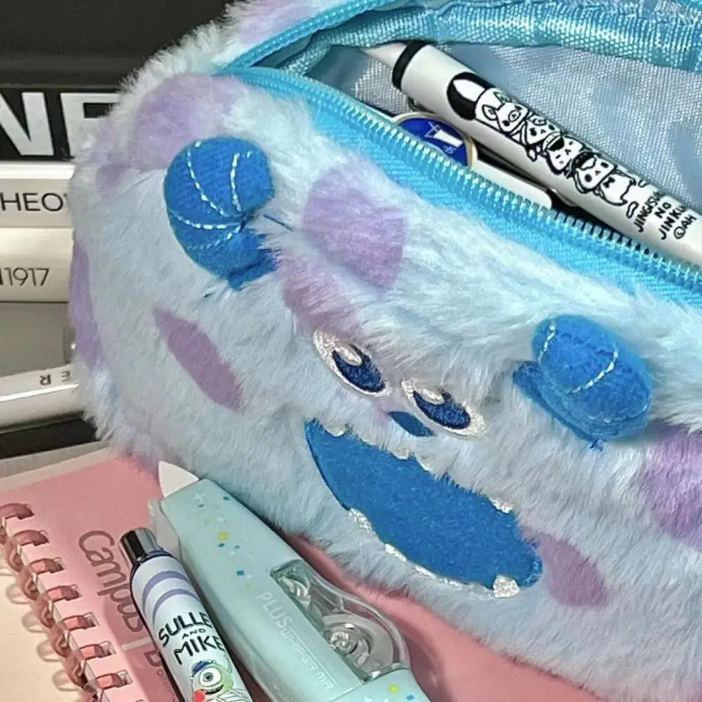 Disney Monsters University James P.sullivan Astuccio morbido in peluche Portamonete Portaoggetti per cancelleria Regalo di ricompensa per studenti con cerniera singola