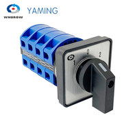 Yaming Electric LW YMW26-25/4 Panel Mount 25A 4 Poles 3 Position Control Motor Circuit Universal Changeover Rotary Cam Switch