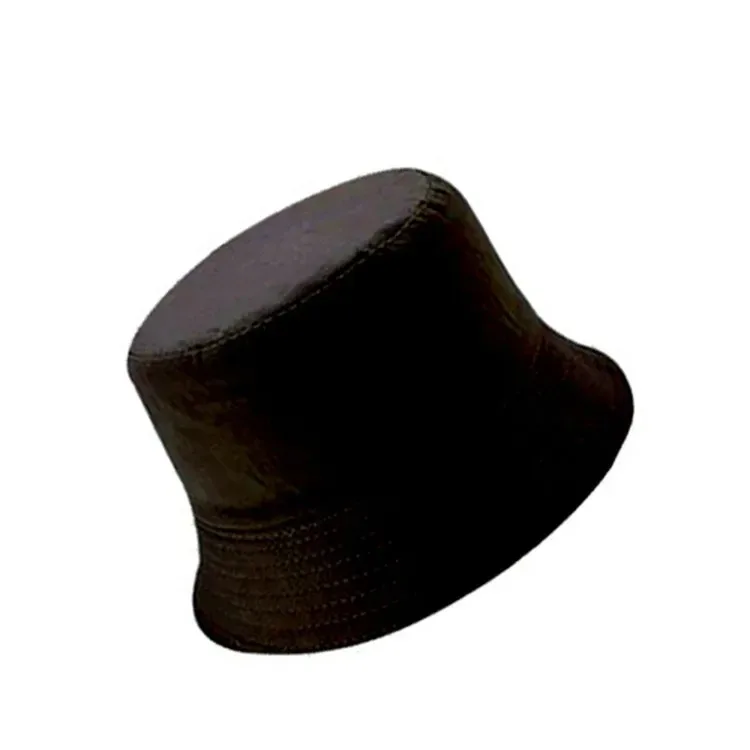 Soft Cotton Solid Color Sun Hats Black Foldable Bucket Hat Street Headwear Fisherman Outdoor Cap Men and Woman Caps