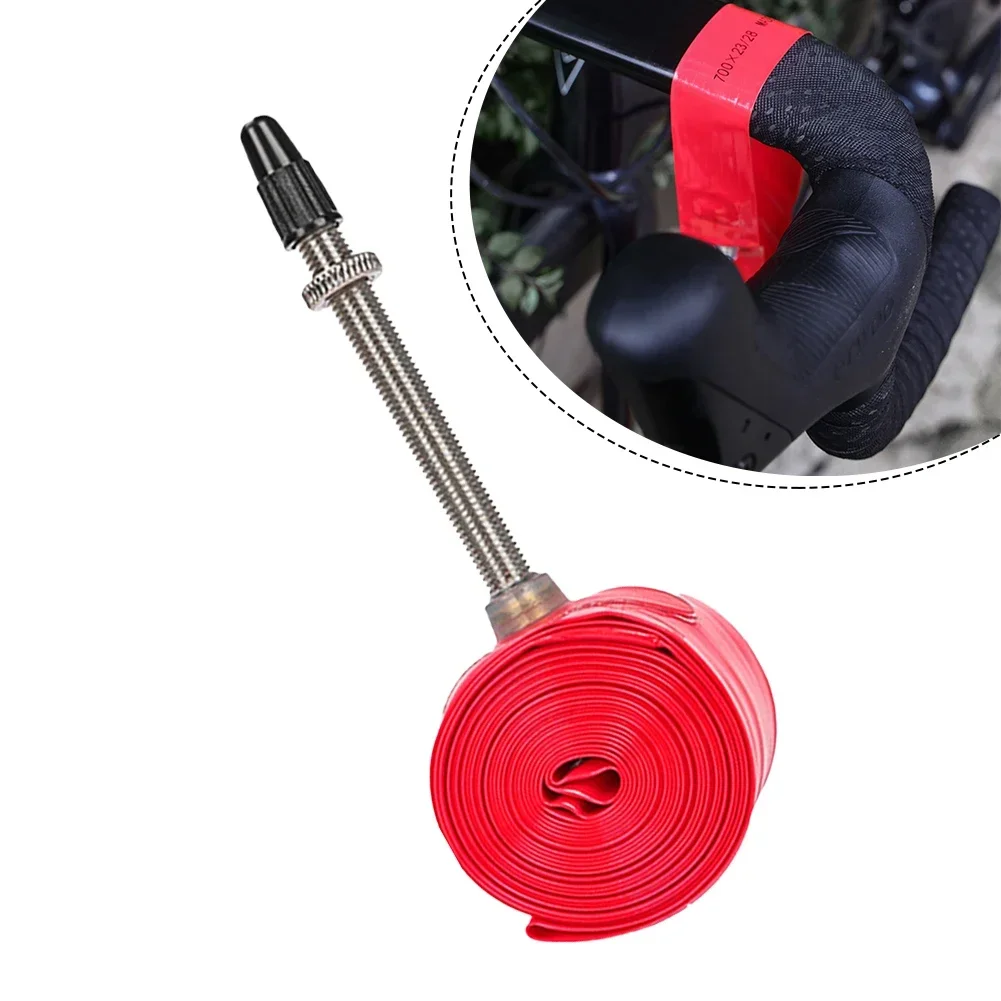 1 Pcs Road Bike Bicycle TPU Inner Tube Metal Portable Ultra Light  25 28C Replace French Valve Bicycle Accessories