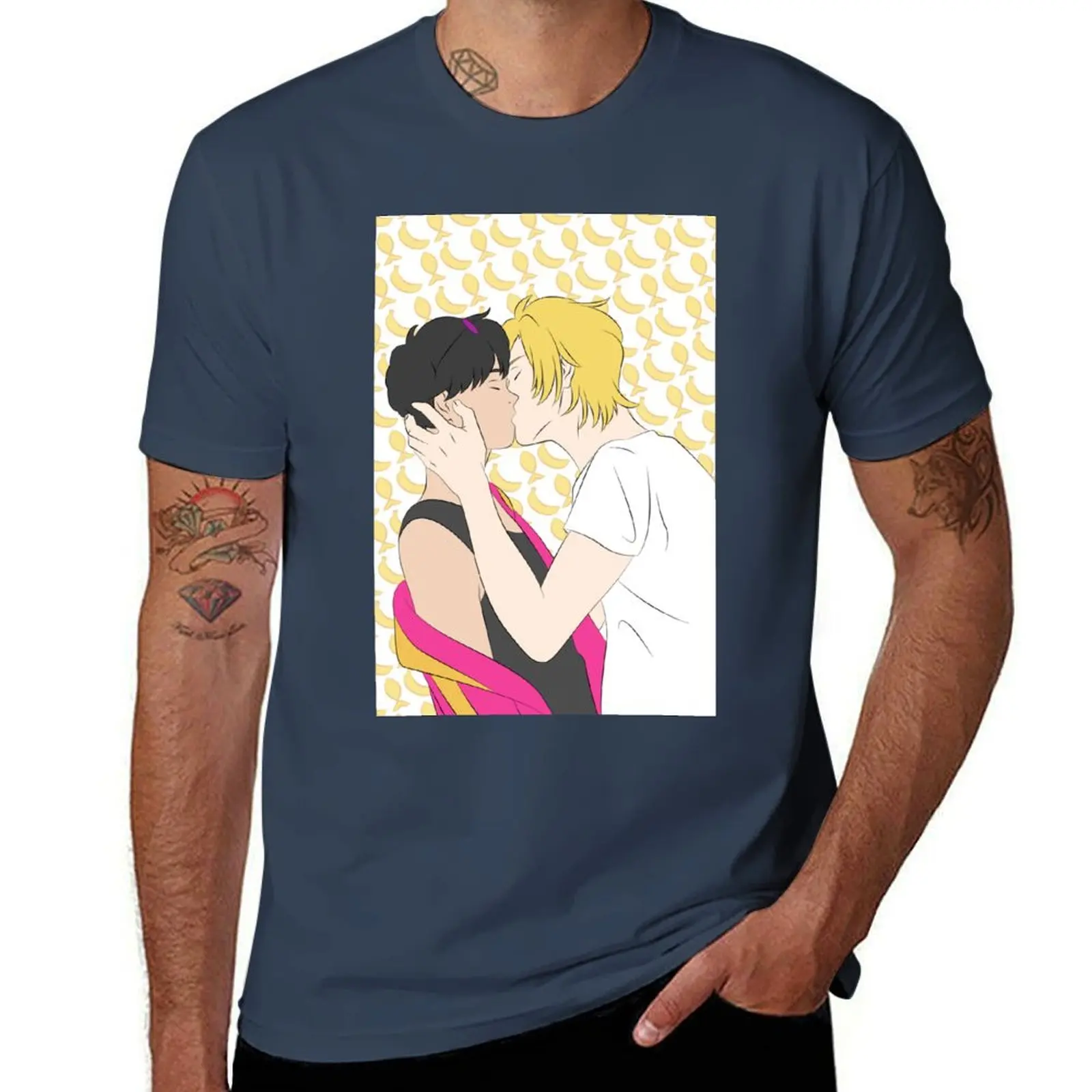 

Banana Fishu T-Shirt anime t shirts oversize man t shirt luxury anime tshirt T-Shirt
