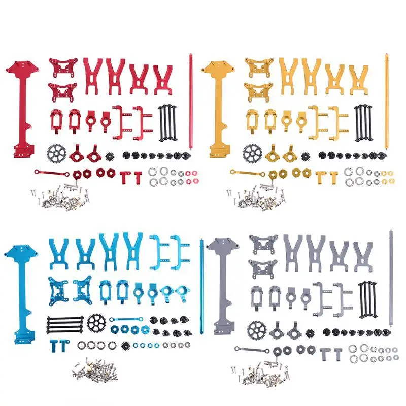 

Комплект металлических деталей для тюнинга радиоуправляемых машинок Wltoys A959 A979 A959B A979B 1/18