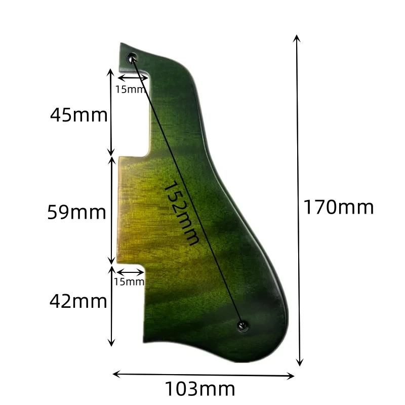 High quality hand made Natural hardwood Pickguard for ES-335 Guitar Replacement Parts accessories