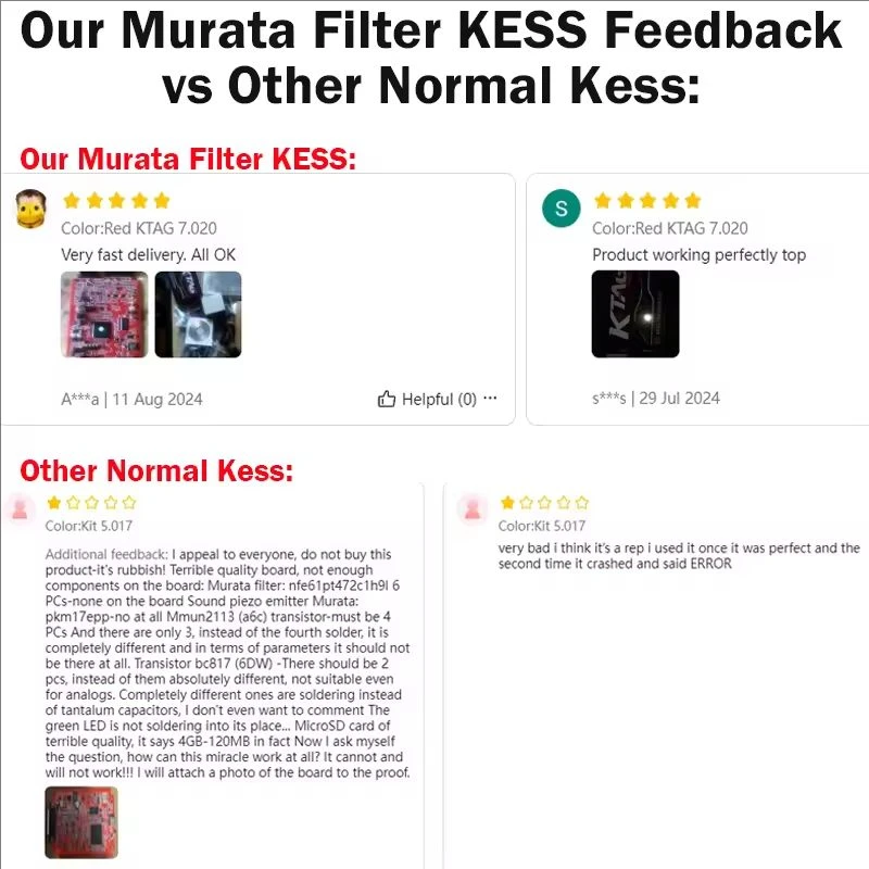 Murata Filter Online EU Red Kess V2 V2.80 V5.017 LED OBD2 ECU Chip Tuning Unlimited Programming Kit Support Car/Truck/Tractor