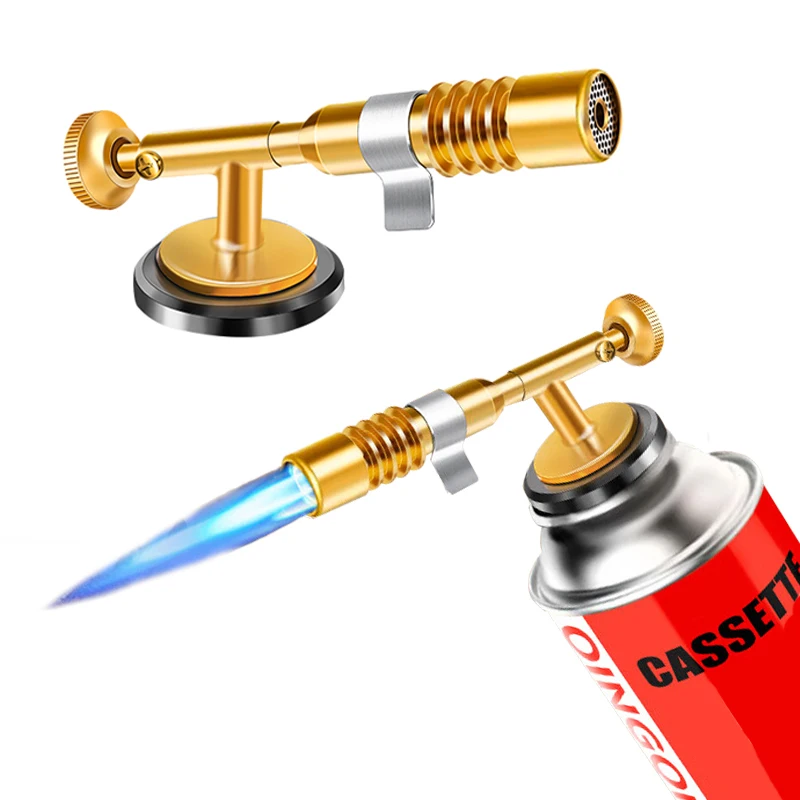 Portable Welding Torch Gas Burner High-temperature Brass Copper Gas Cutting Torch Brazing Propane Weld Pipeline Flame Gun