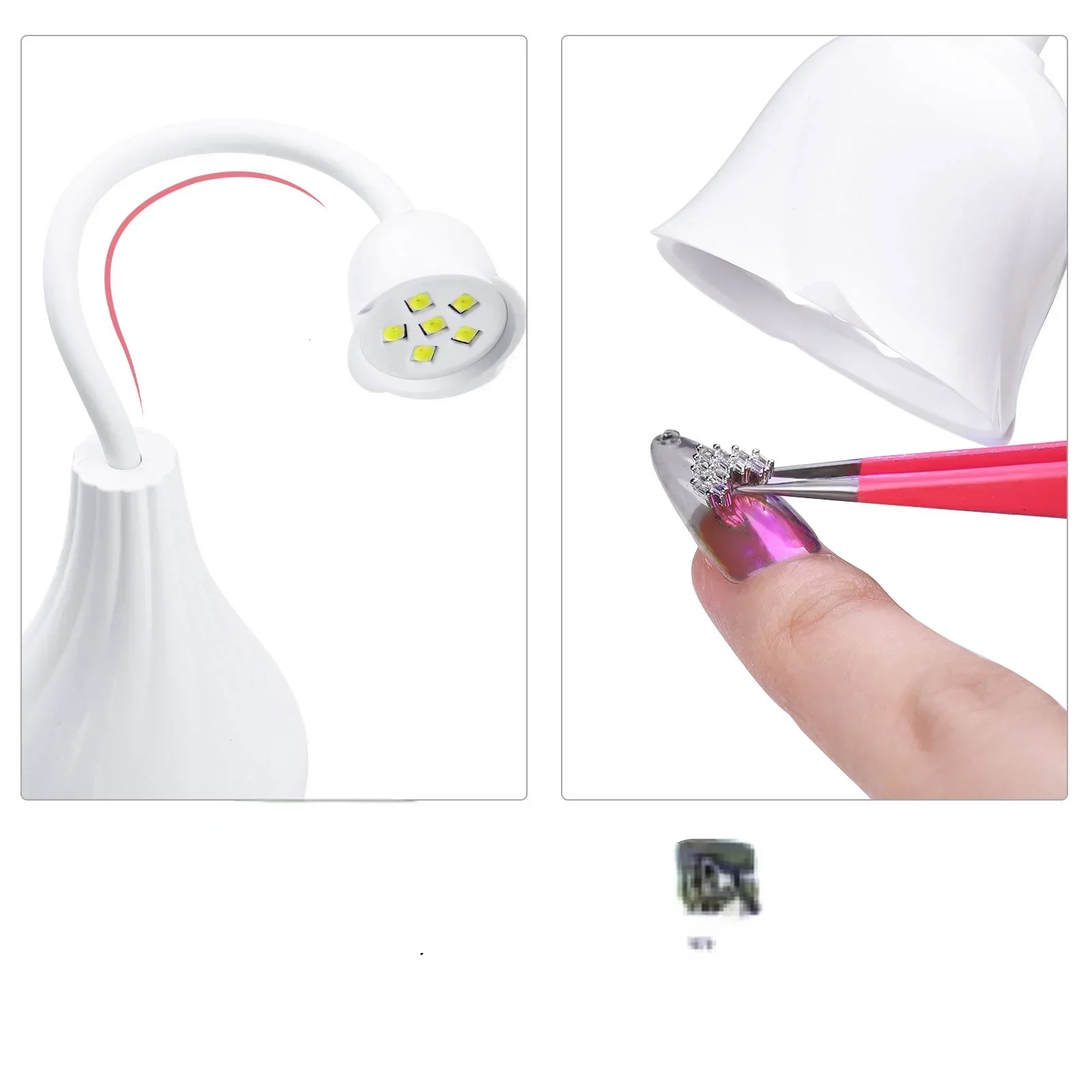 แบบพกพาแบบชาร์จไฟได้แห้งเร็วเครื่องส่องไฟยาทาเล็บ, เล็บญี่ปุ่น Rose รูปแบบใหม่