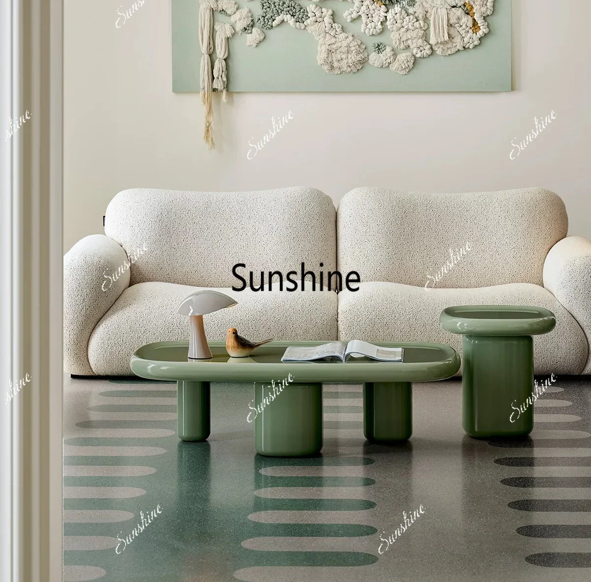 Modern simple living room household rectangular coffee table T*