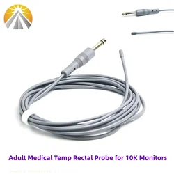 Adult Durable Rectal Esophageal Temperature Sensor 6.3 Mono for 10K YSI Series Patient Monitor with Reusable Medical Temp Probe