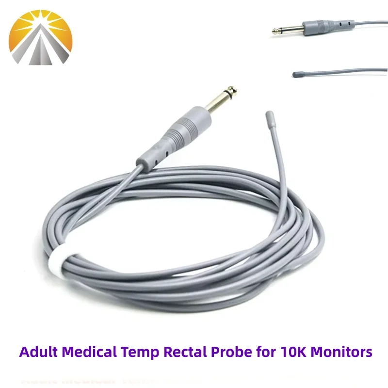 Adult Durable Rectal Esophageal Temperature Sensor 6.3 Mono for 10K YSI Series Patient Monitor with Reusable Medical Temp Probe