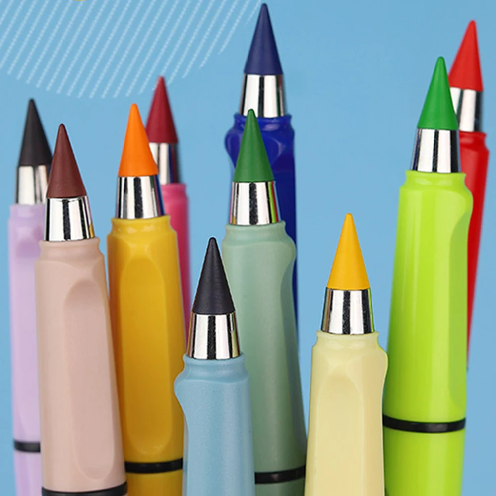 1Pcs Eternal Pencil Unlimited Writing No Ink Pen Pencils For Writing Art Sketch Stationery Kawaii Pen School Supplies