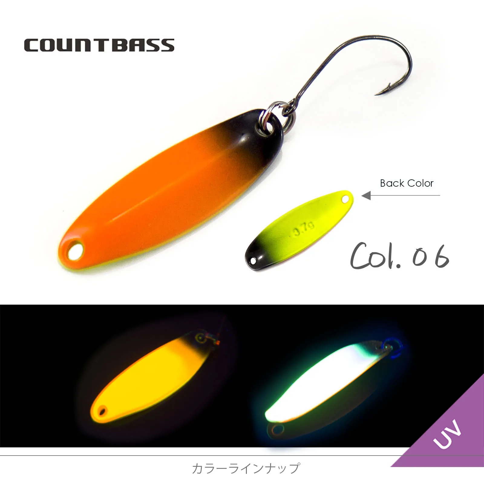 COUNTBASS 1/8oz 3,7g Forellen-Angellöffel, Messingwurfköder für Lachs, Forelle, Hecht, Barsch – Detail 13