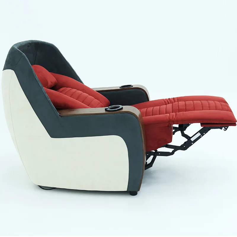 New Model Villa Home Theater Sofa Genuine Leather Multi-Functional Seat For Living Room Private Space
