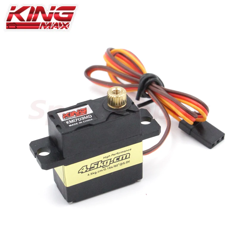 KINGMAX KM1703MD Digital Metal Gears Mini Servo 17g 5.6kg.cm 5-6v Suitable for RC Small Fixed Wings Car Ship Model and Robot etc