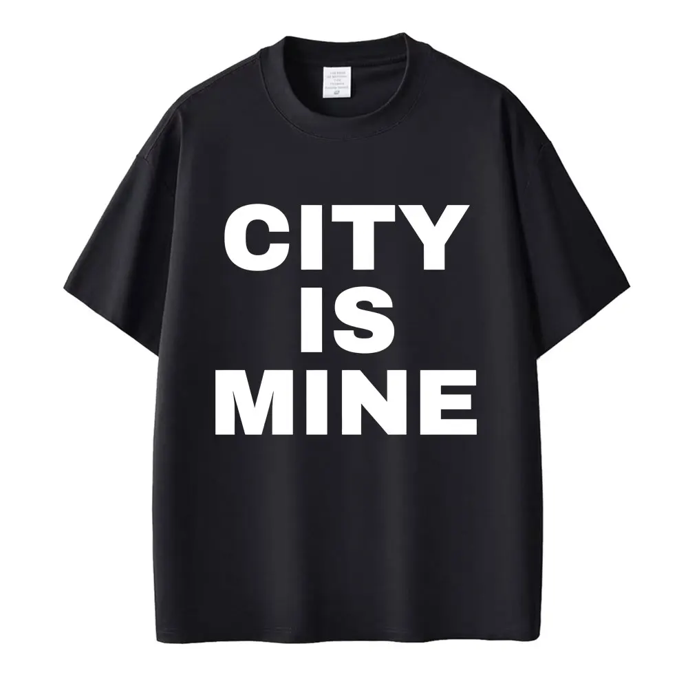 

Футболка City Is Mine Funny Drake, рэперская мода, хип-хоп, креативные популярные футболки, большие футболки из 100% хлопка с круглым вырезом, подарки для фанатов