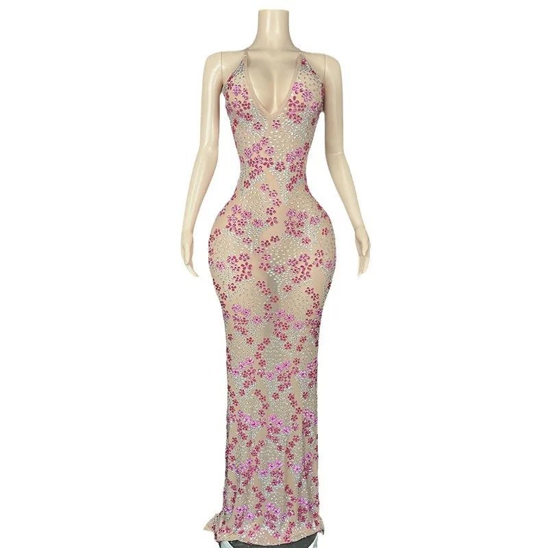 

Платье с глубоким V-образным вырезом для свиданий, ужина, сценического выступления, приморского курорта, бара, ночного клуба, танцев, дня рождения, Vestidos De Fiesta De Lujo