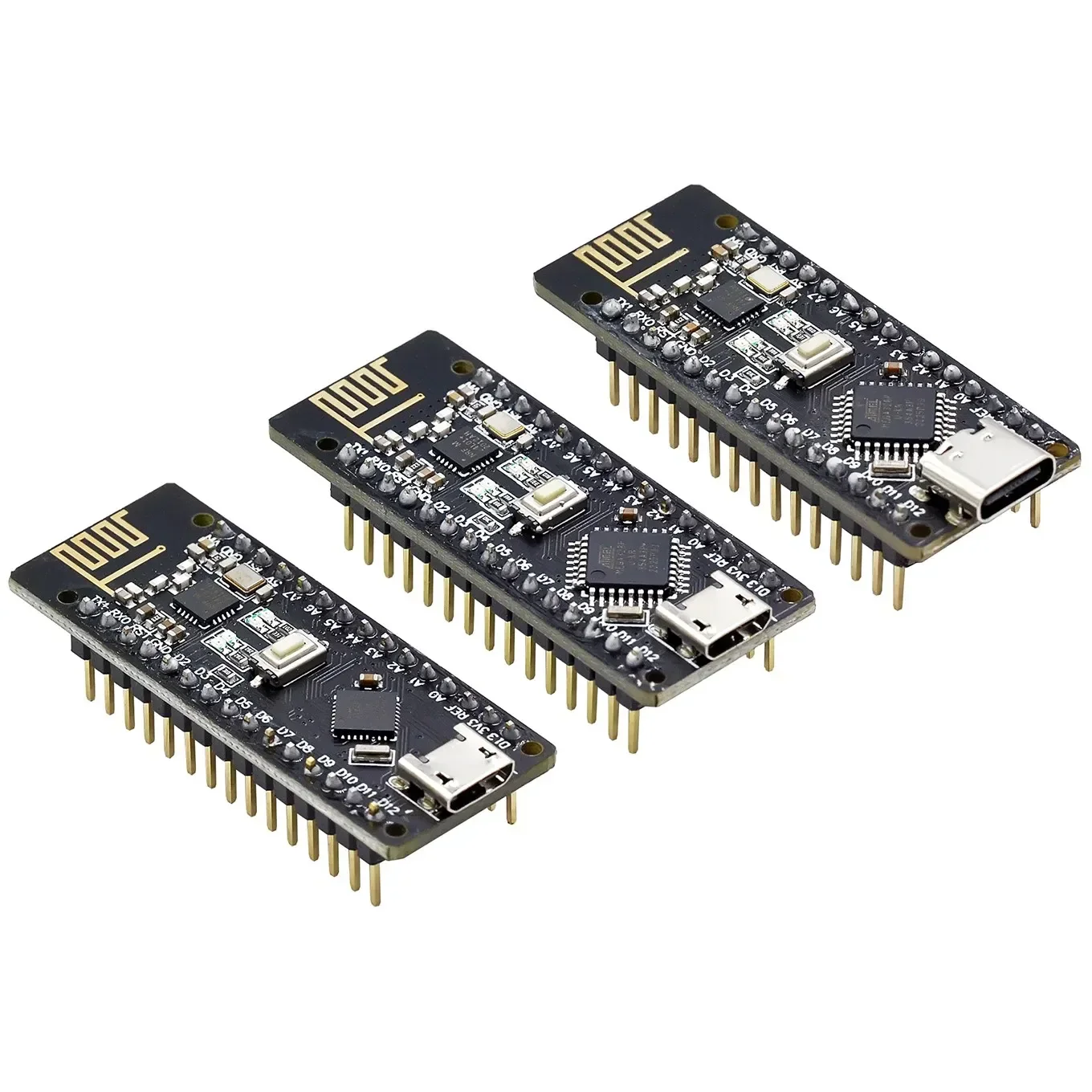 RF-Nano for Arduino Nano V3.0, Micro USB Nano Board ATmega328P QFN32 5V 16M CH340, Integrate NRF24L01+2.4G wireless