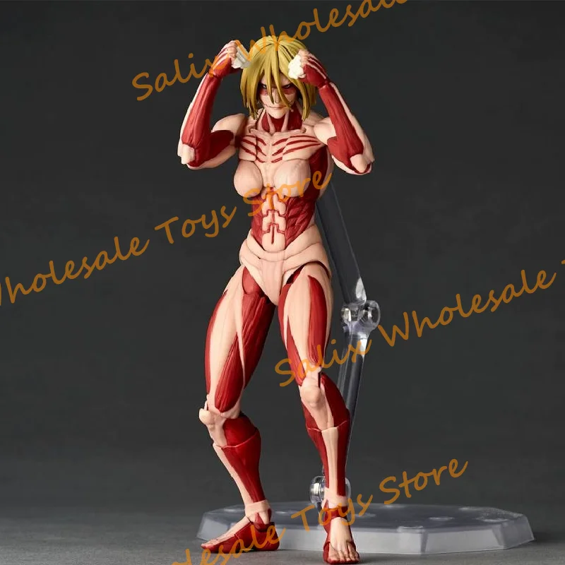 New Ko Annie Leonhart Kaiyodo Revoltech Attack on Titan Annie Leonhart Female Titan Form Action Figure Model Gift Toys