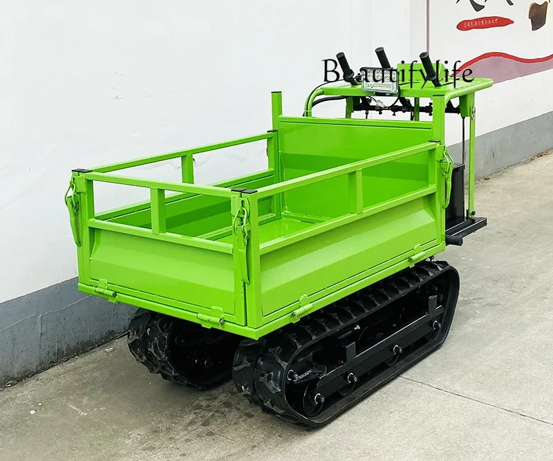 Electric Vehicle Crawler Mountain All-Terrain Transportation Engineering Climbing Mine Oil and Electricity Dual-Use