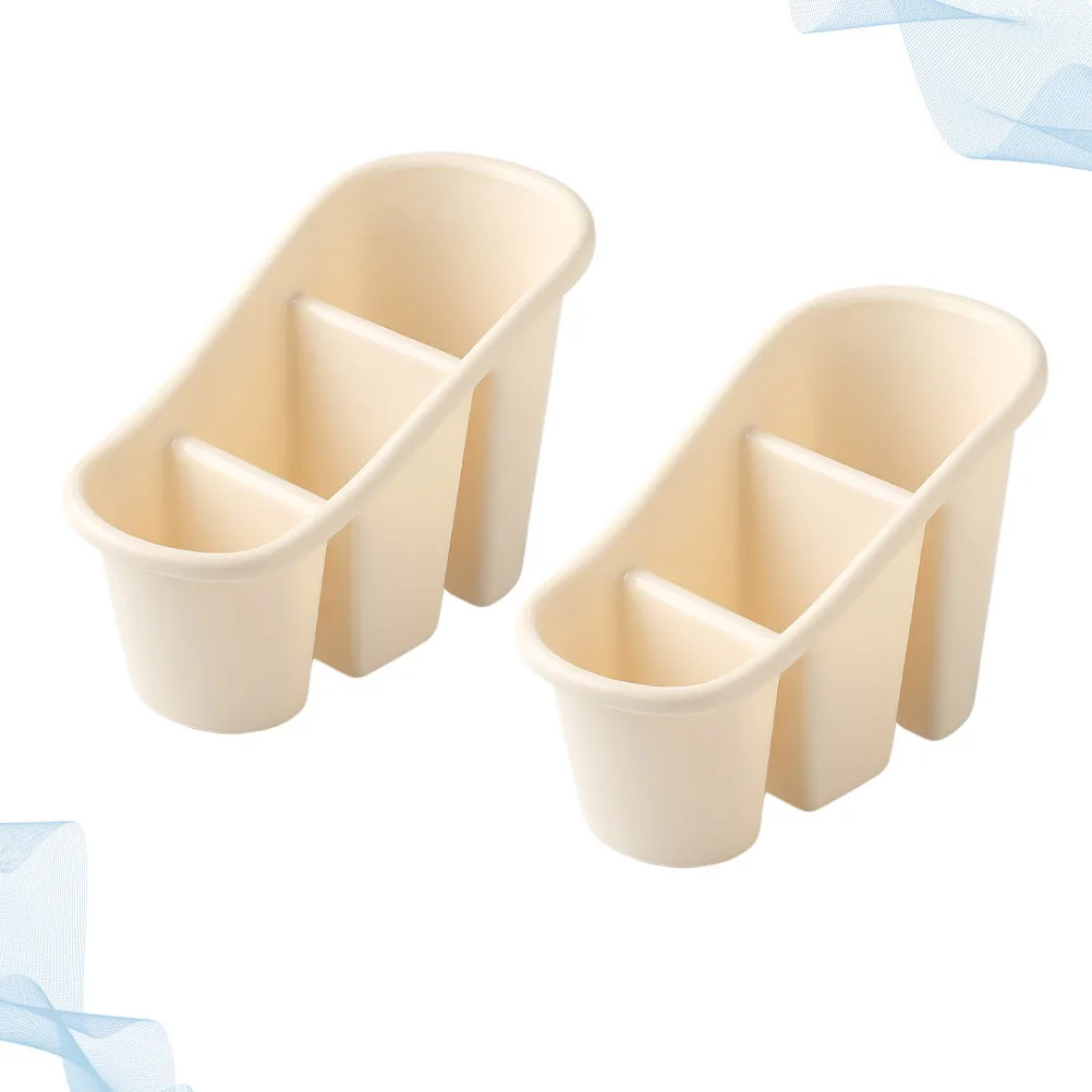 

2Pcs Chopsticks Storage Rack Draining Holder Case for Kitchen Dining Room Multifunctional Spoon Organizer Easy Clean