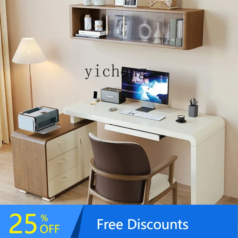 

BB стол из цельного дерева, домашний компьютерный стол, настольный светильник, роскошь и простота, современный выдвижной угловой стол для учебы, спальня