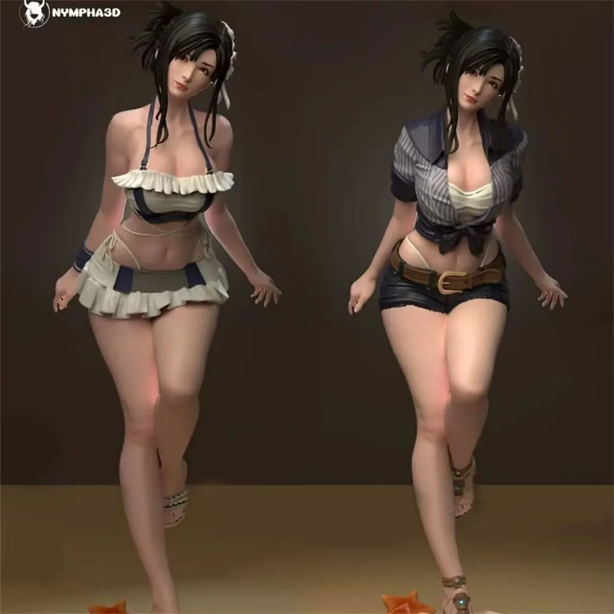Figuras de resina a escala 1/24, encantador tifa, tres versiones, Nsfw, Kit de modelo de ensamblaje, juguete de estatua 3D sin montar y sin pintar