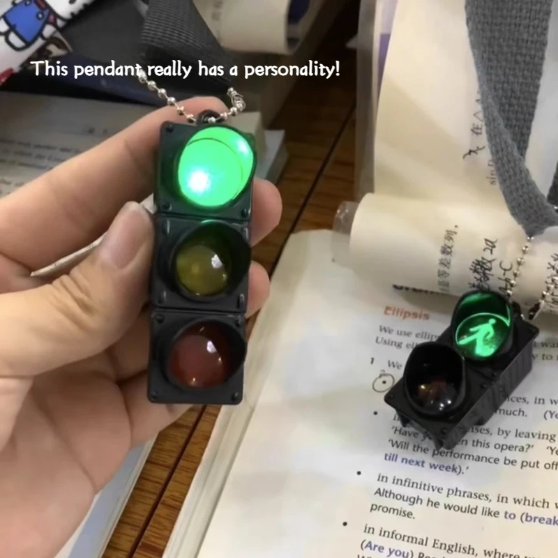 Japanese Gashapon Toys Traffic Light Toys Traffic Signal Pedestrian Light Simulation Led Light Keychain Backpack Ornament