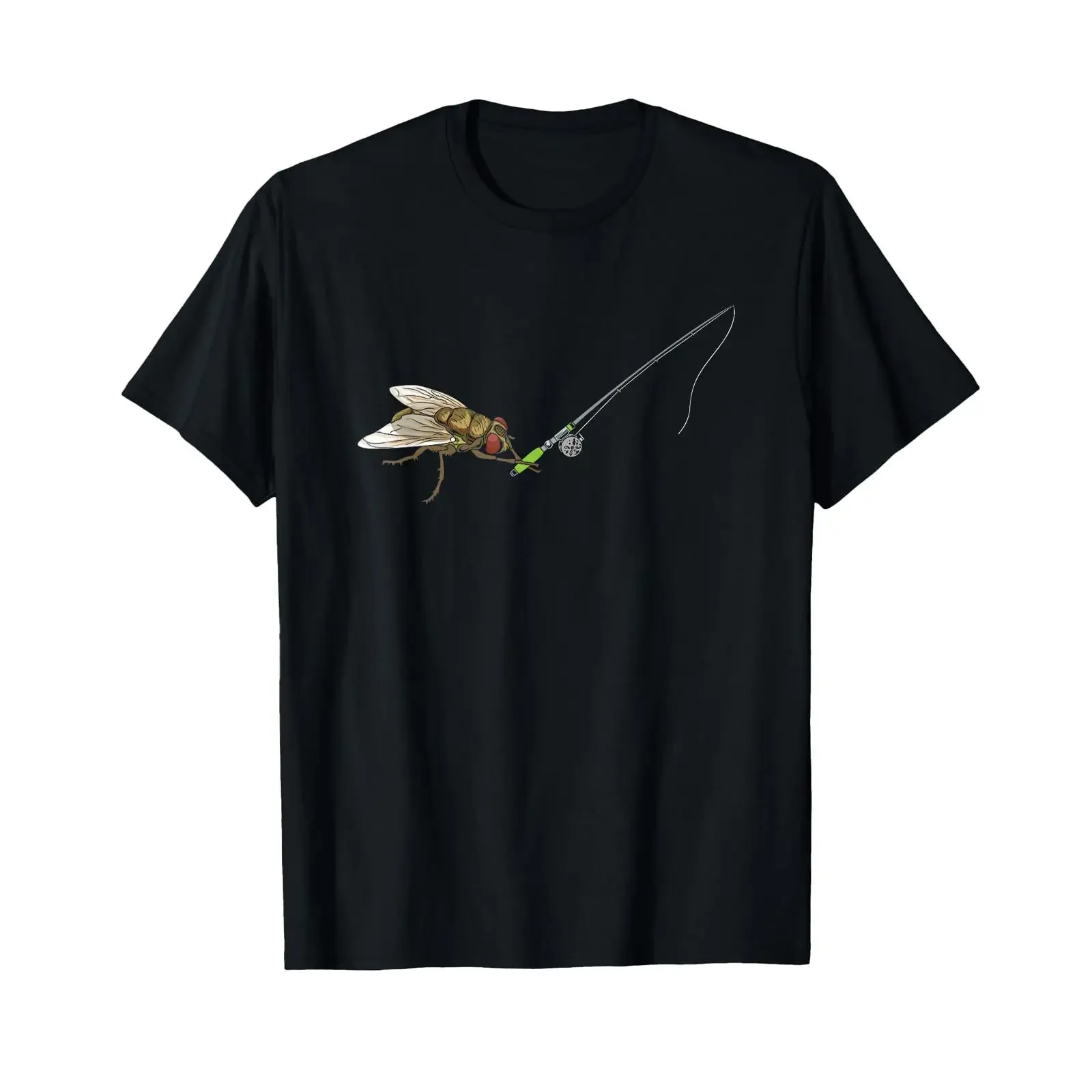 Fly Fishing Sportfishing Angling Angler Funny Joke Pun T Shirt vintage Washed fashion Versatile streetwear Stretched Slightly