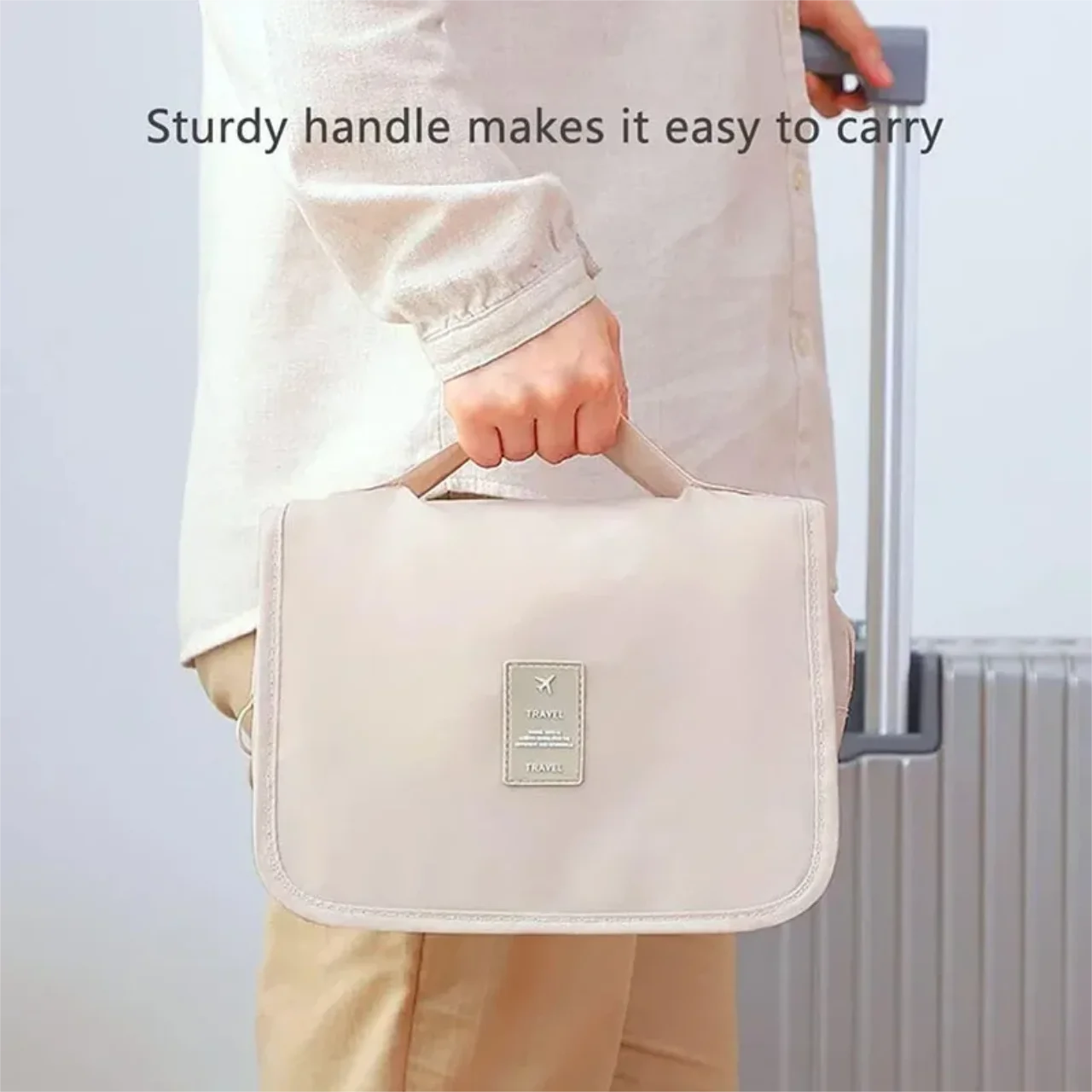 HOMEFISH Multifunktionale Haken-Waschtasche, Tragbare Kosmetik-Aufbewahrungstasche für Reisen – Detail 7