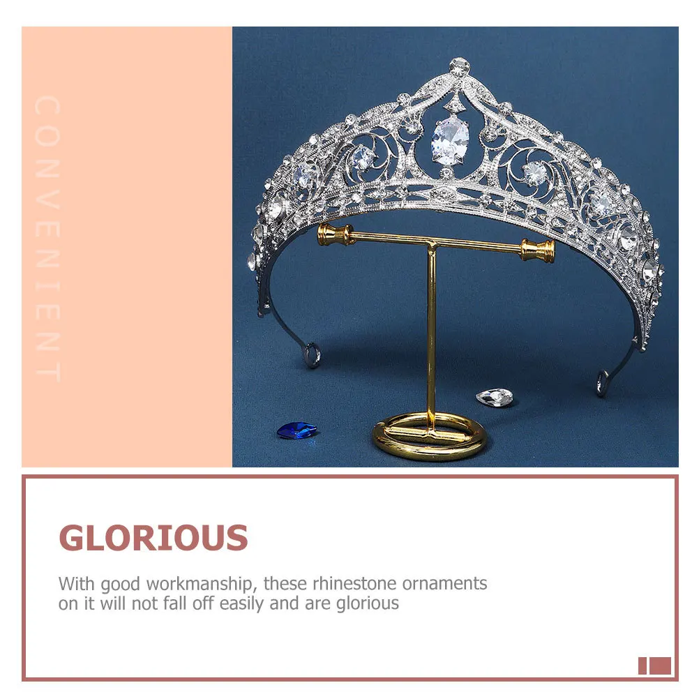 

Tiara Bridal Rhinestone Crown For Women Girls Wedding Headdress Party Decor Bride Headpiece Elegant Crown