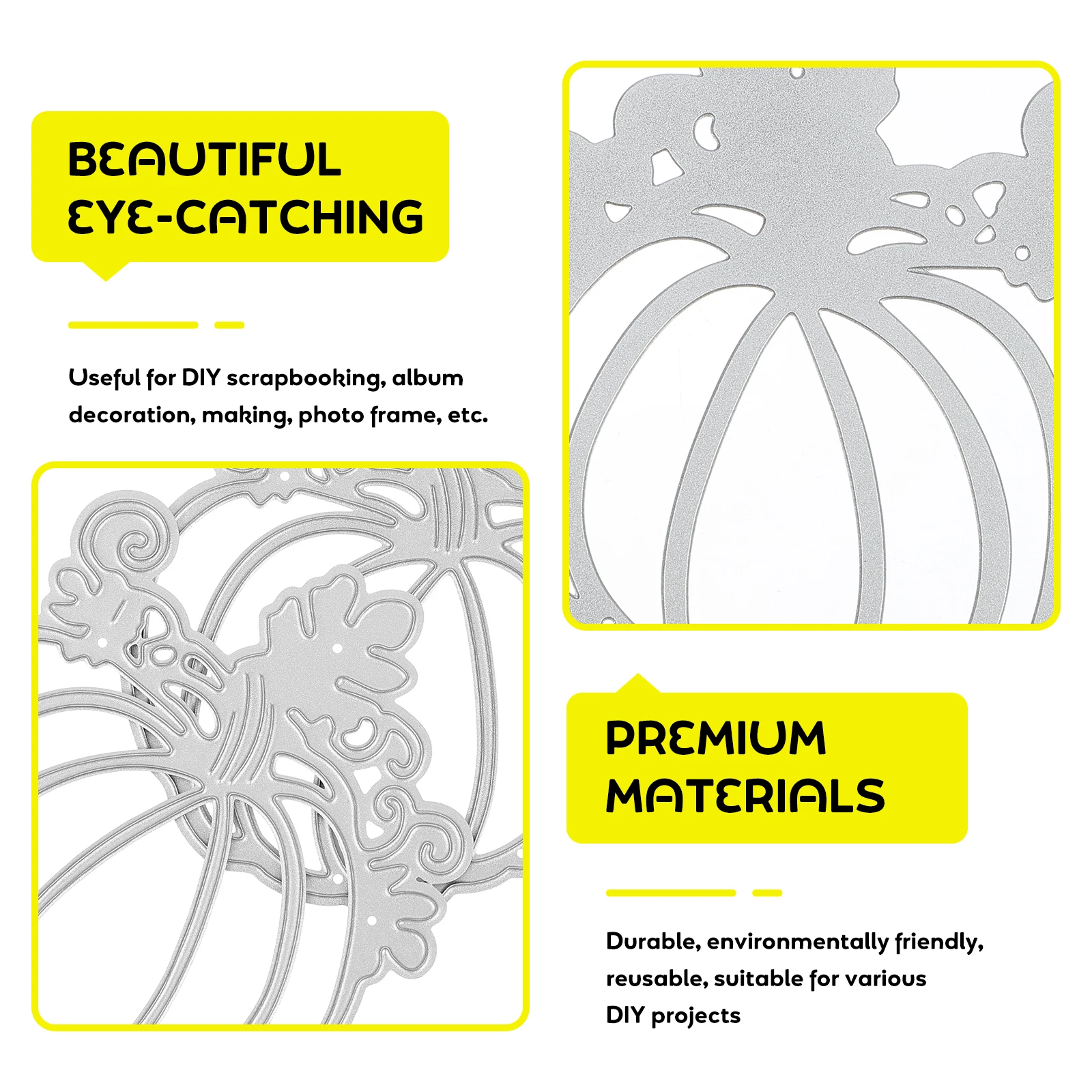 

2pcs Cutting Metal Pumpkin Craft Dies For Halloween Thanksgiving Diy Embossing Molds Scrapbooking Templates Paper Crafts Carbon