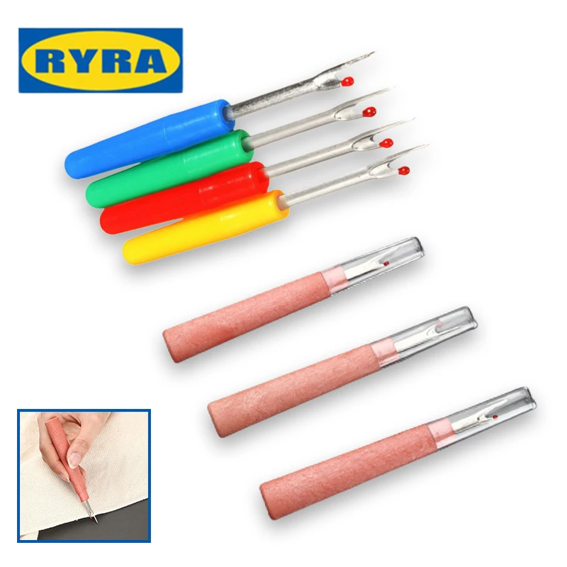 Wooden and Plastic Handle Steel Thread Cutter Seam Ripper Stitch Removal Knife Needle Arts Sewing Tools DIY Sewing Accessories