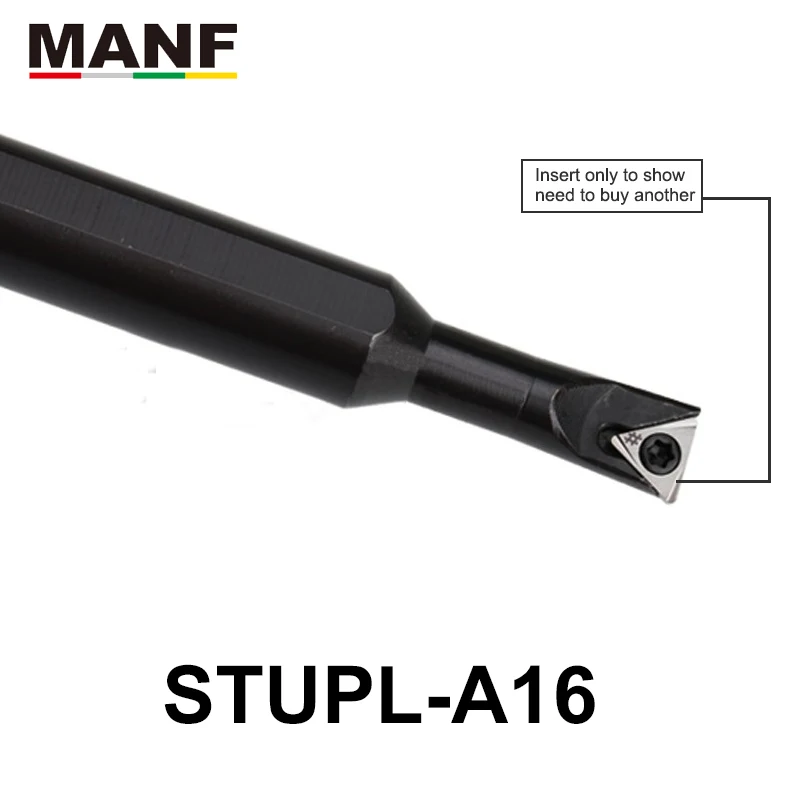 MANF CNC Lathe 12mm S08K-STUCR09-A16 Cutting Bar Small Hole Turning Machining Toolholder Clamping Internal Boring Tool Holders