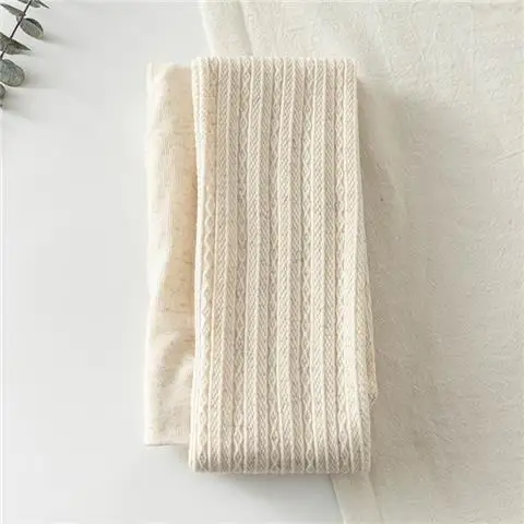 เลกกิ้งฟิตเนสผู้หญิง ผ้าฟลีซกันหนาว ผ้าขนสัตว์เทียม สไตล์ลำลอง ยกสะโพก มีลายทาง ทรงบาน กระชับสัดส่วน ดีไซน์หรูหรา