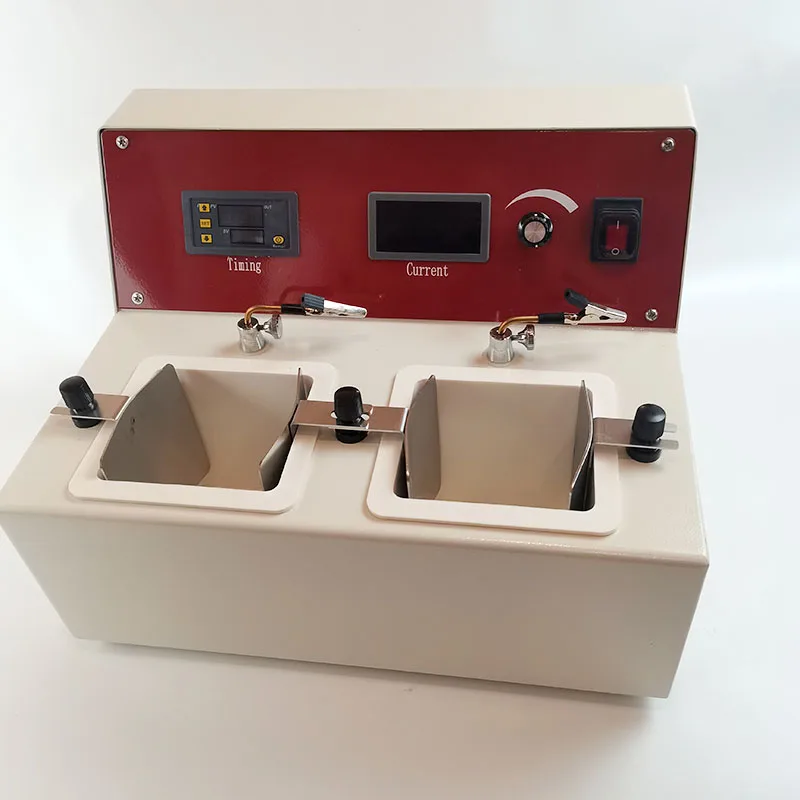 Dental Electrolysis Machine Double Tank Electrolysis Polisher electropolishing machine Dental Lab Dental Electrolytic Polisher