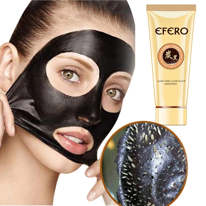 

EFERO Black Face Mask for Face Care Pore Strip Cleanser Blackmask Nose Blackhead Remover Peeling Mask Acne Treatment Face Mask